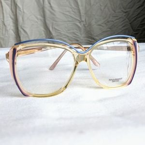Vintage 1980's Pastel Bug Eye Glasses Frames